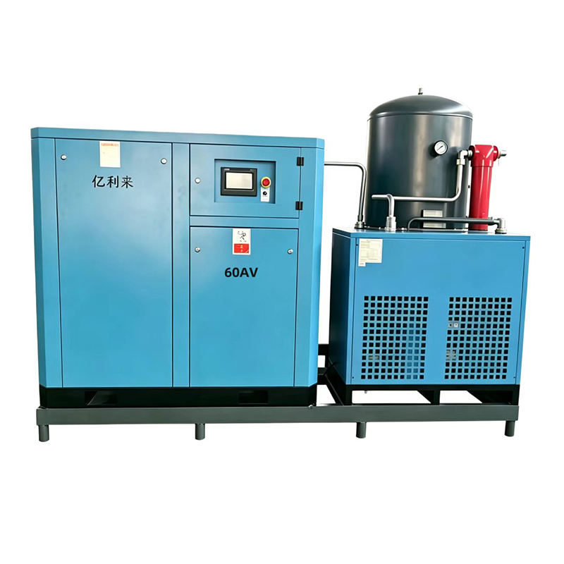 45kW 8 Bar Skid Mounted Pemampat Udara Satu Peringkat Berkelajuan Tetap